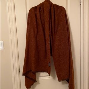 Zara burnt orange scarf/wrap never worn